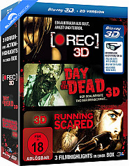 [Rec] 3D + Day of the Dead (2008) 3D + Running Scared (2006) 3D (3-Film-Set) (Blu-ray 3D) Blu-ray